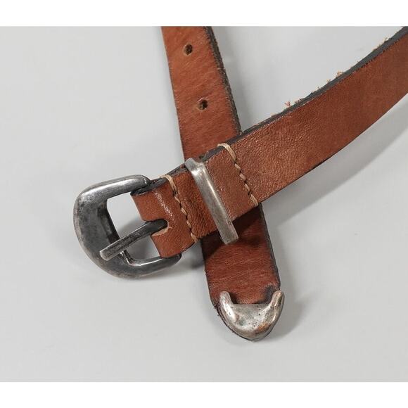 2 Leather Belt Talbot Chicos Womens Size Small Brown Plaited Skinny Bundle - Picture 7 of 15